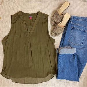 Vince Camuto Merra Pleated Shoulder Detail Blouse